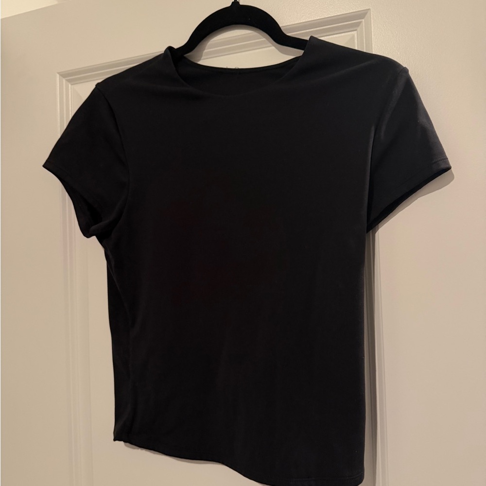 ALO Yoga Black Short Sleeve Tee